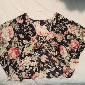 Forever 21 short tie front kimono